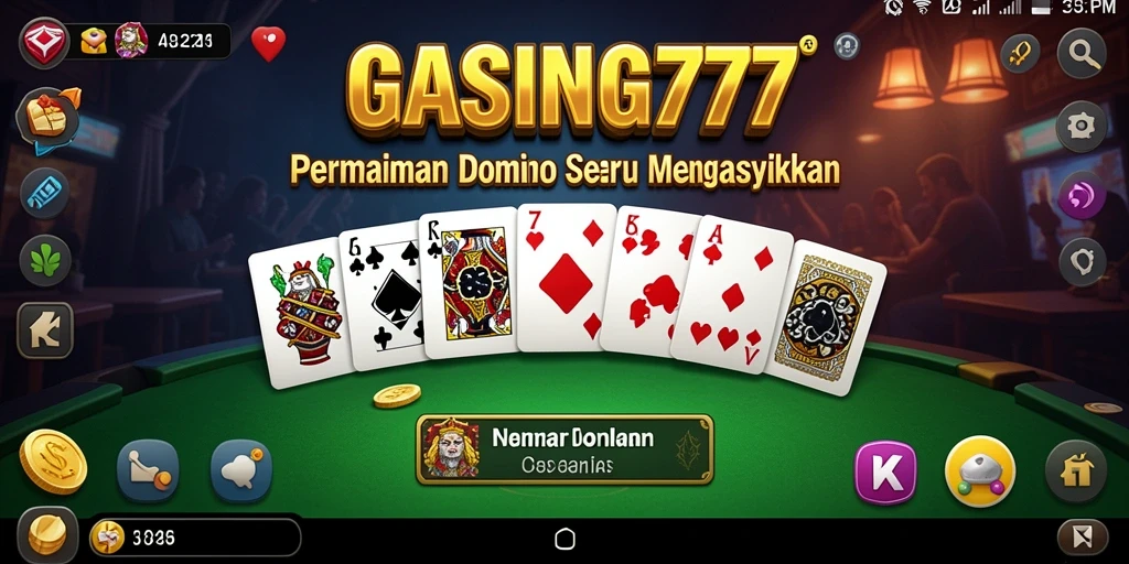 Tampilan menarik dari gameplay Domino GASING777 dengan grafis yang cerah.