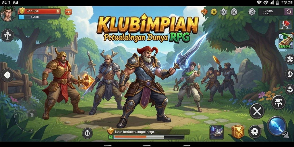 Tampilan menakjubkan dari dunia RPG dalam KLUBIMPIAN.
