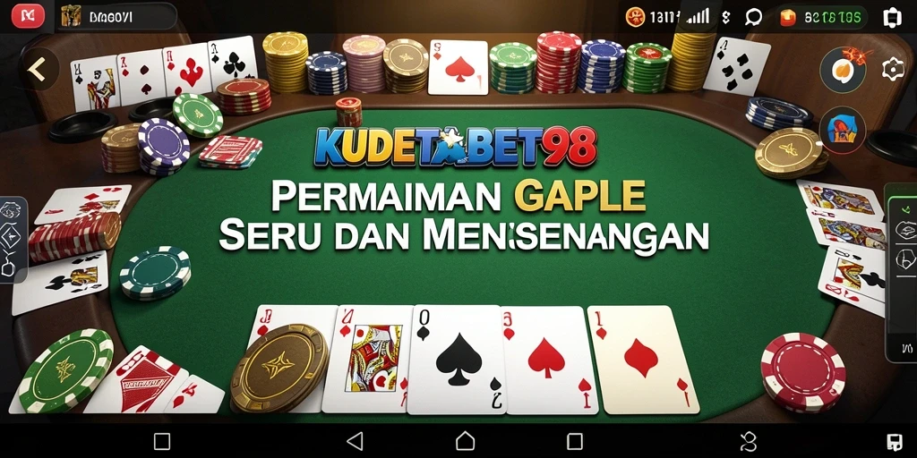 Tampilan gameplay seru permainan Gaple di KUDETABET98.