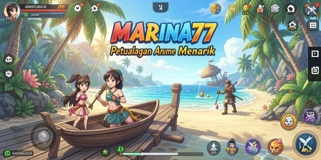 Tampilan penuh warna dari gameplay MARINA77 yang mengasyikkan.