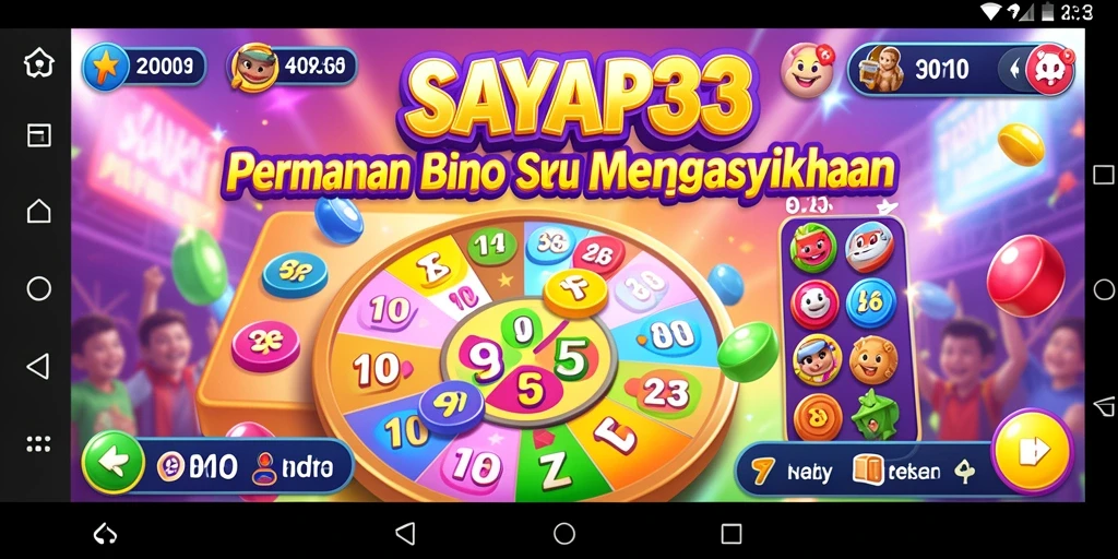 Tampilan permainan Bingo yang menarik dan interaktif.
