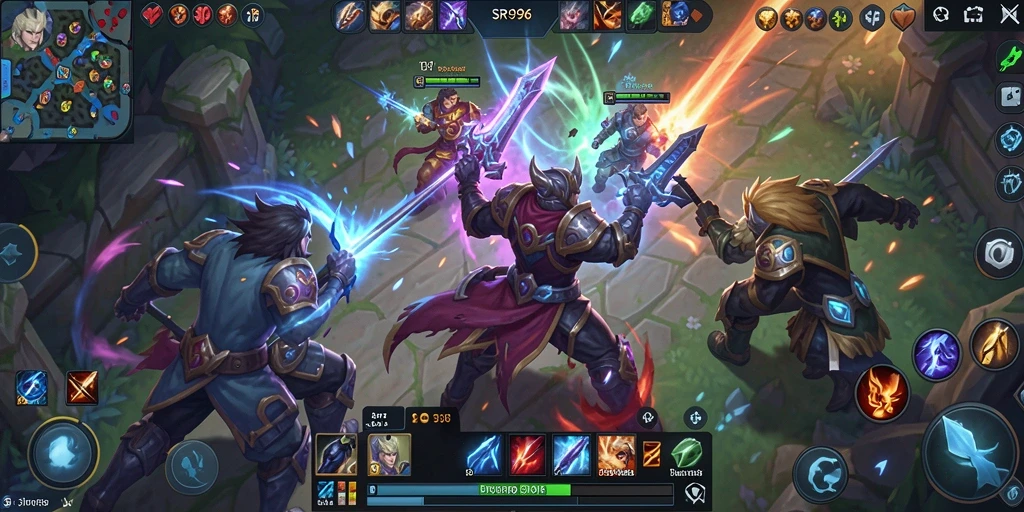 Gameplay seru SR996 dalam pertarungan MOBA yang mendebarkan.