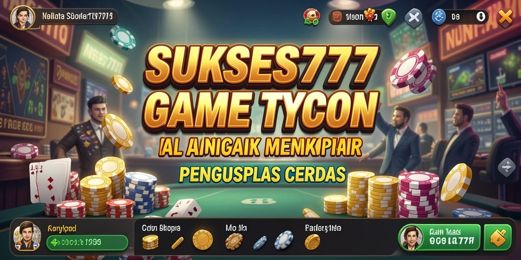 Tampilan gameplay SUKSES777 menunjukkan keseruan membangun kerajaan bisnis.