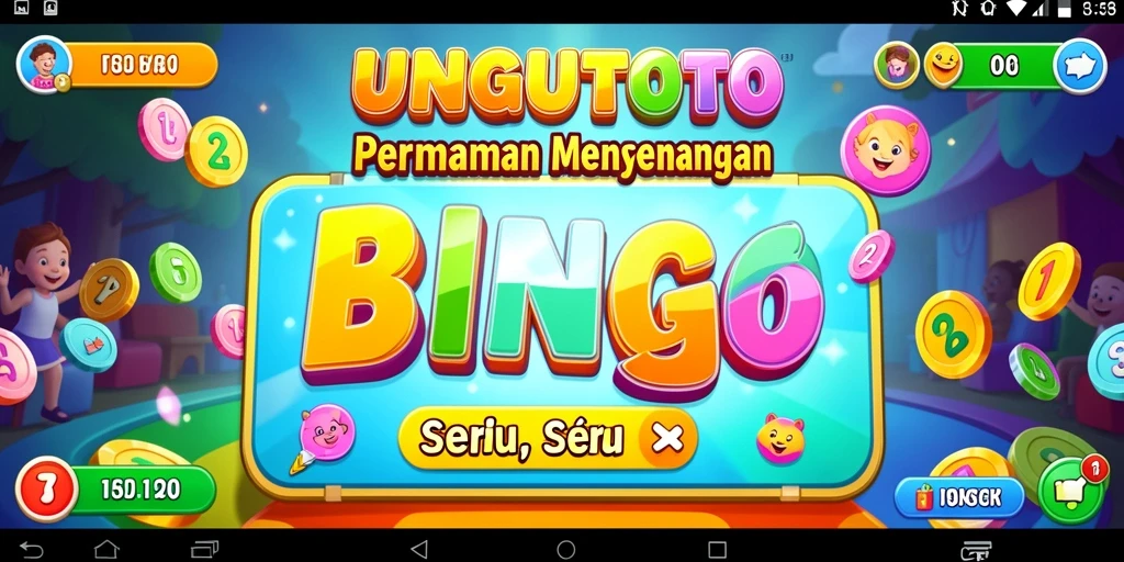 Screenshot gameplay UNGUTOTO yang menunjukkan aksi seru dalam permainan Bingo.