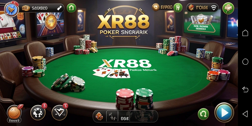 Tampilan gameplay Poker yang mendebarkan dan seru di XR88.